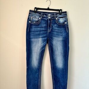 Miss Me Dark Blue Skinny Jeans